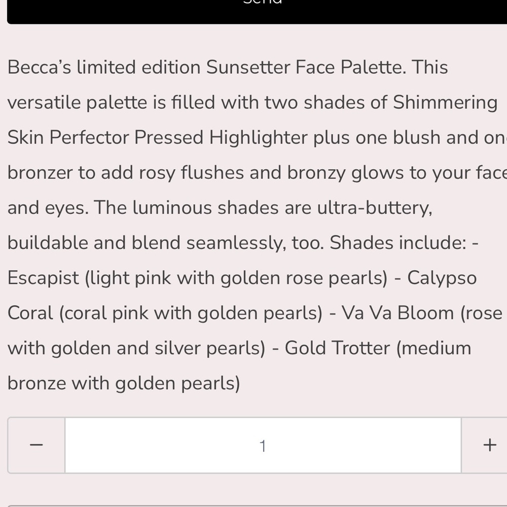 BECCA Sunsetter Face Palette Limited Edition - Picture 4 of 6